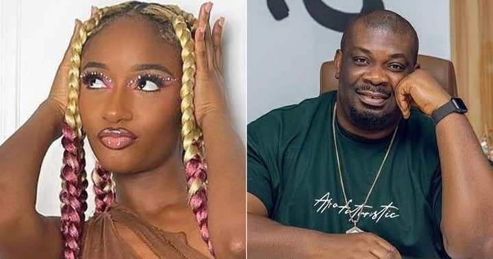 Ayra Starr and Don Jazzy