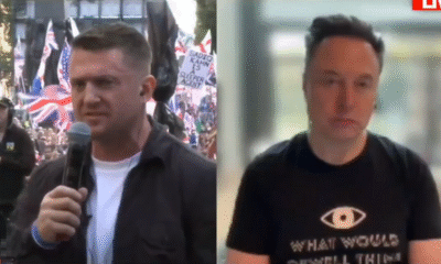 Elon Musk piggybacks Tommy Robinson and brings his troll show to Britain after being banished from the White House