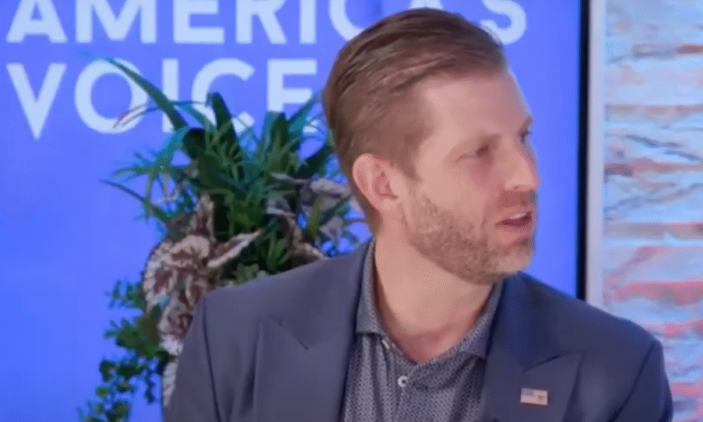 Eric Trump claims he was in the Oval Office watching his father end wars, raising national security concerns
