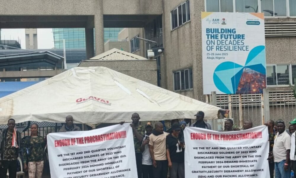 Ex-Soldiers Ignite Abuja with Explosive Protest Over Unpaid Benefits – You Won't Believe What Happens Next!
