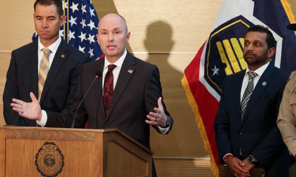 Emotional Utah Gov. Spencer Cox takes over presser on arrest of Charlie Kirk shooting suspect: ‘Log off, touch grass’