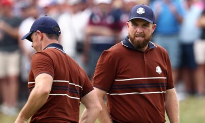 Ryder Cup 2025 live: Day two scores as McIlroy and Lowry battle hostile USA crowd after Hovland injury
