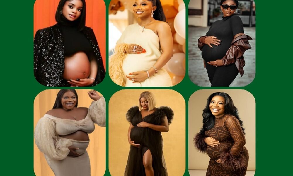 Six Nigerian celebrities who welcomed babies in August 2025