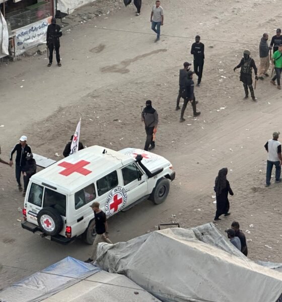 Gaza latest: Trump lands in Israel after first seven hostages handed over by Hamas