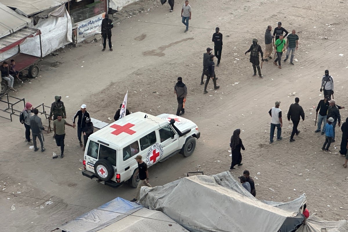 Gaza latest: Trump lands in Israel after first seven hostages handed over by Hamas