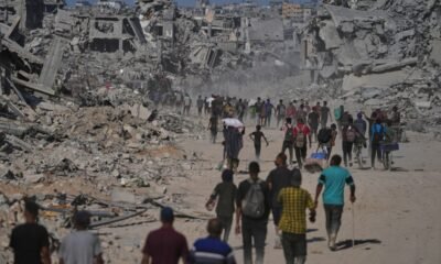 Trump-Gaza latest: Palestinians return to flattened homes ahead of Israeli hostage release in fragile ceasefire