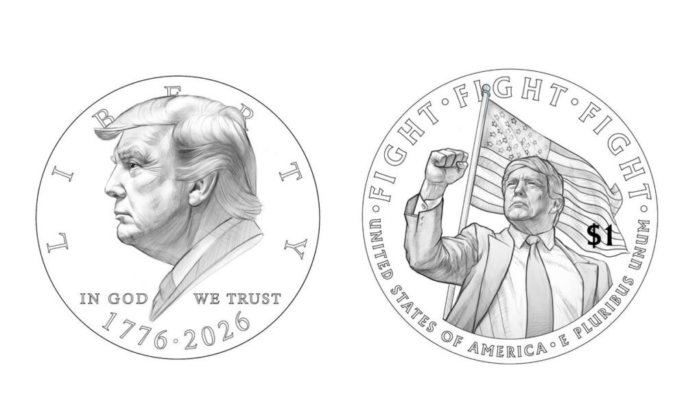 Treasury considers $1 coin with Trump’s image on it for America’s 250th anniversary. Is it legal?