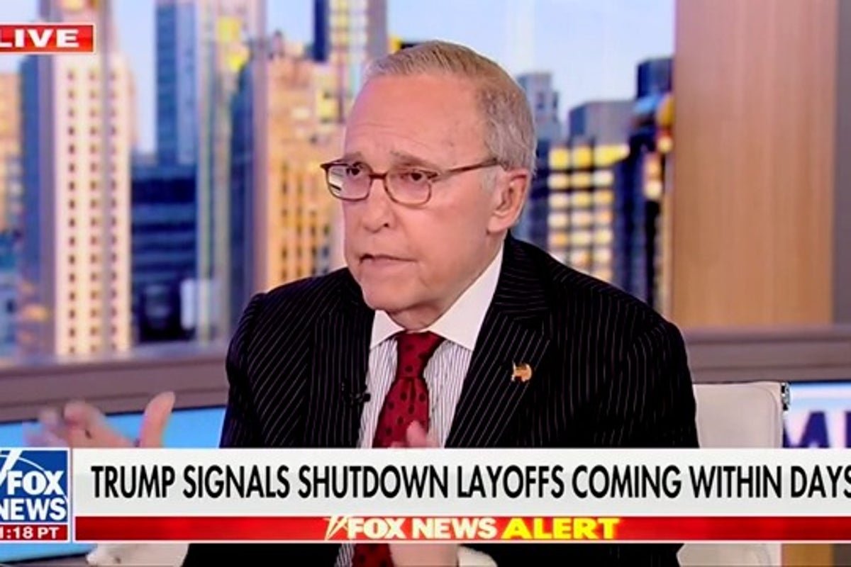 Fox’s Larry Kudlow says shutdown is ‘great opportunity’ for Trump to fire another 500,000 federal workers